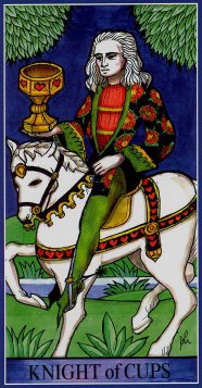 Tarotkaart 'Ridder van Kelken'