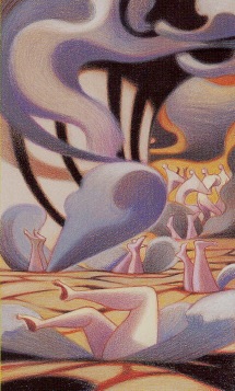 Tarotkaart 'Acht van Zwaarden'