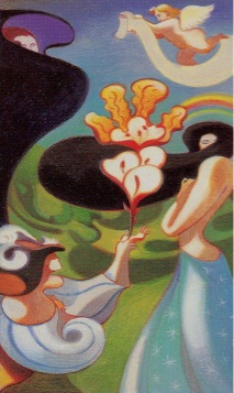 Tarotkaart 'De Geliefden'