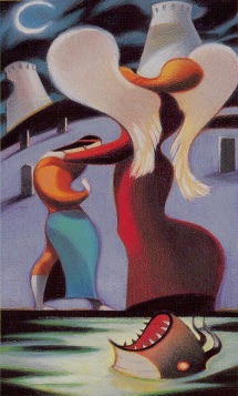 Tarotkaart 'De Maan'