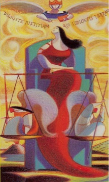 Tarotkaart 'Gerechtigheid'