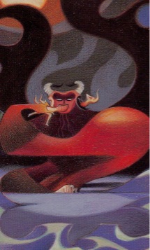 Tarotkaart 'Koning van Zwaarden'