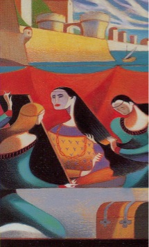 Tarotkaart 'Koningin van Staven'