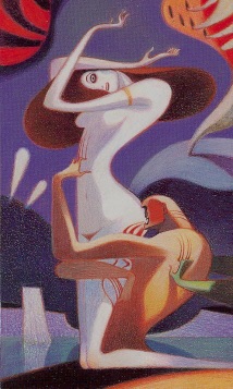 Tarotkaart 'Koningin van Zwaarden'