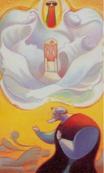Tarotkaart 'Ridder van Kelken'
