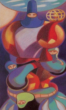 Tarotkaart 'Ridder van Staven'