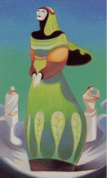 Tarotkaart 'Vier van Kelken'