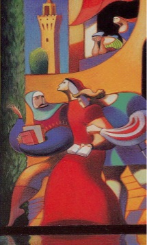 Tarotkaart 'Vier van Staven'