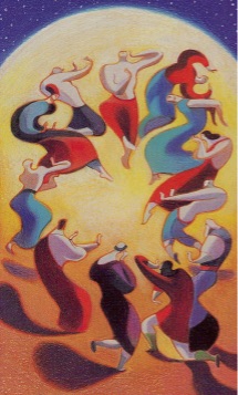 Tarotkaart 'Vijf van Kelken'