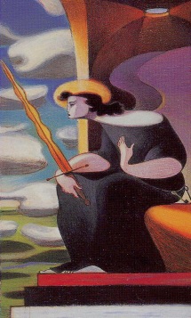 Tarotkaart 'Vijf van Pentagrammen'