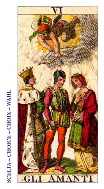 Tarotkaart 'De Geliefden'