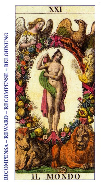 Tarotkaart 'De Wereld'