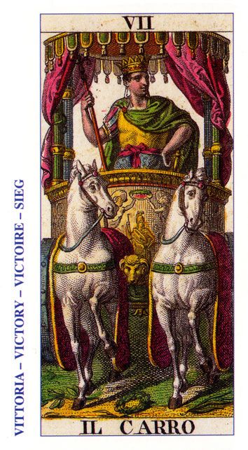 Tarotkaart 'De Zegewagen'