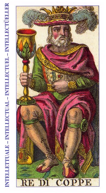 Tarotkaart 'Koning van Kelken'