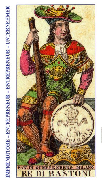 Tarotkaart 'Koning van Staven'