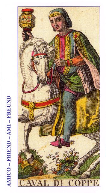 Tarotkaart 'Ridder van Kelken'