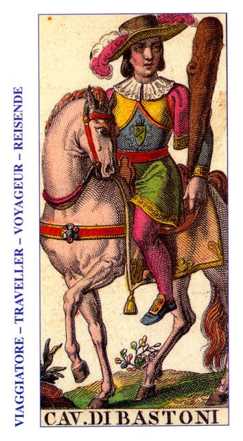 Tarotkaart 'Ridder van Staven'