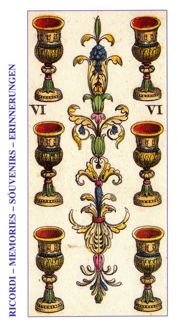 Tarotkaart 'Zes van Kelken'