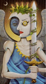 Tarotkaart 'Aas van Zwaarden'