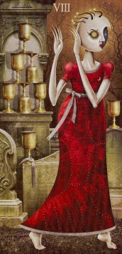 Tarotkaart 'Acht van Kelken'