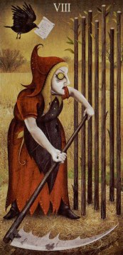 Tarotkaart 'Acht van Staven'