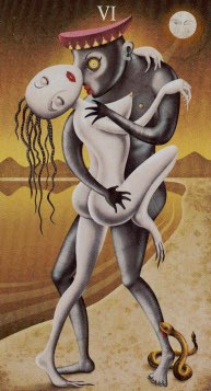 Tarotkaart 'De Geliefden'