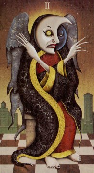 Tarotkaart 'De Hogepriesteres'