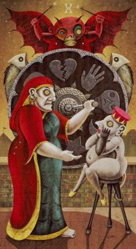 Tarotkaart 'Het Rad van Fortuin'