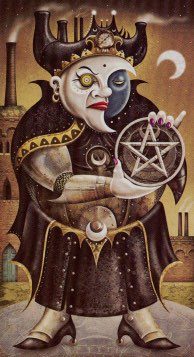 Tarotkaart 'Koning van Pentagrammen'