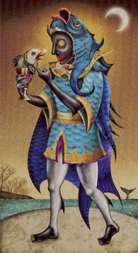 Tarotkaart 'Schildknaap van Kelken'
