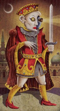 Tarotkaart 'Schildknaap van Zwaarden'