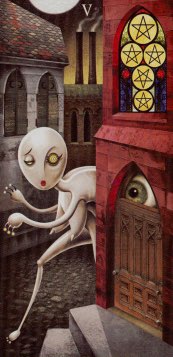 Tarotkaart 'Vijf van Pentagrammen'