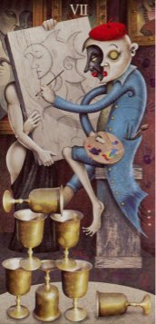 Tarotkaart 'Zeven van Kelken'