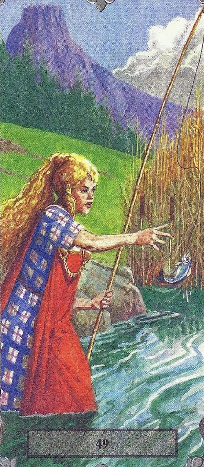 Tarotkaart 'Koningin van Kelken'