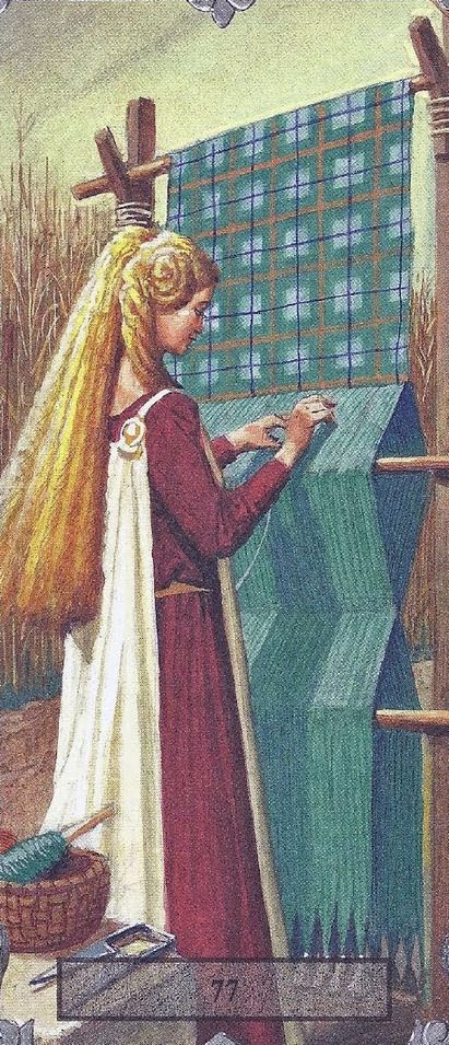 Tarotkaart 'Koningin van Pentagrammen'