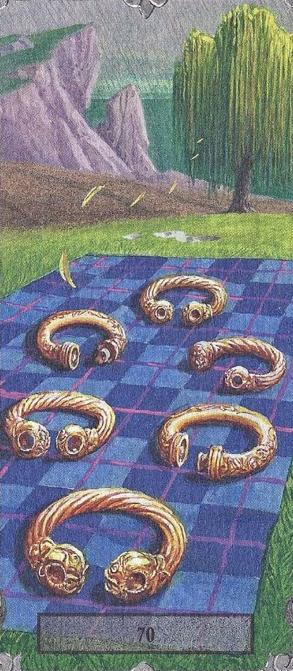Tarotkaart 'Zes van Pentagrammen'