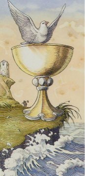 Tarotkaart 'Aas van Kelken'