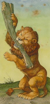 Tarotkaart 'Aas van Staven'