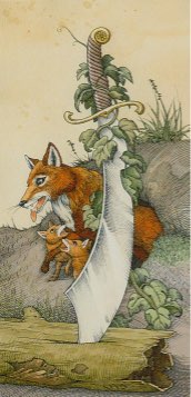 Tarotkaart 'Aas van Zwaarden'