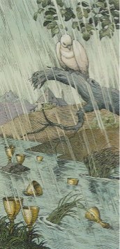 Tarotkaart 'Acht van Kelken'