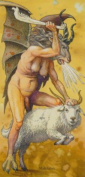 Tarotkaart 'De Duivel'