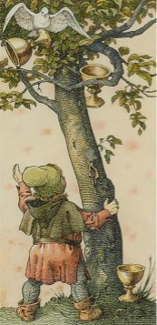 Tarotkaart 'Drie van Kelken'