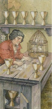 Tarotkaart 'Negen van Kelken'