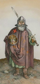 Tarotkaart 'Schildknaap van Zwaarden'