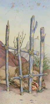 Tarotkaart 'Zes van Staven'