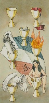 Tarotkaart 'Zeven van Kelken'