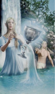 Tarotkaart 'Aas van Kelken'