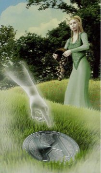 Tarotkaart 'Aas van Pentagrammen'