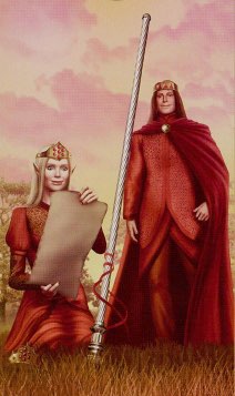 Tarotkaart 'Negen van Staven'