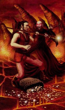 Tarotkaart 'Twee van Staven'